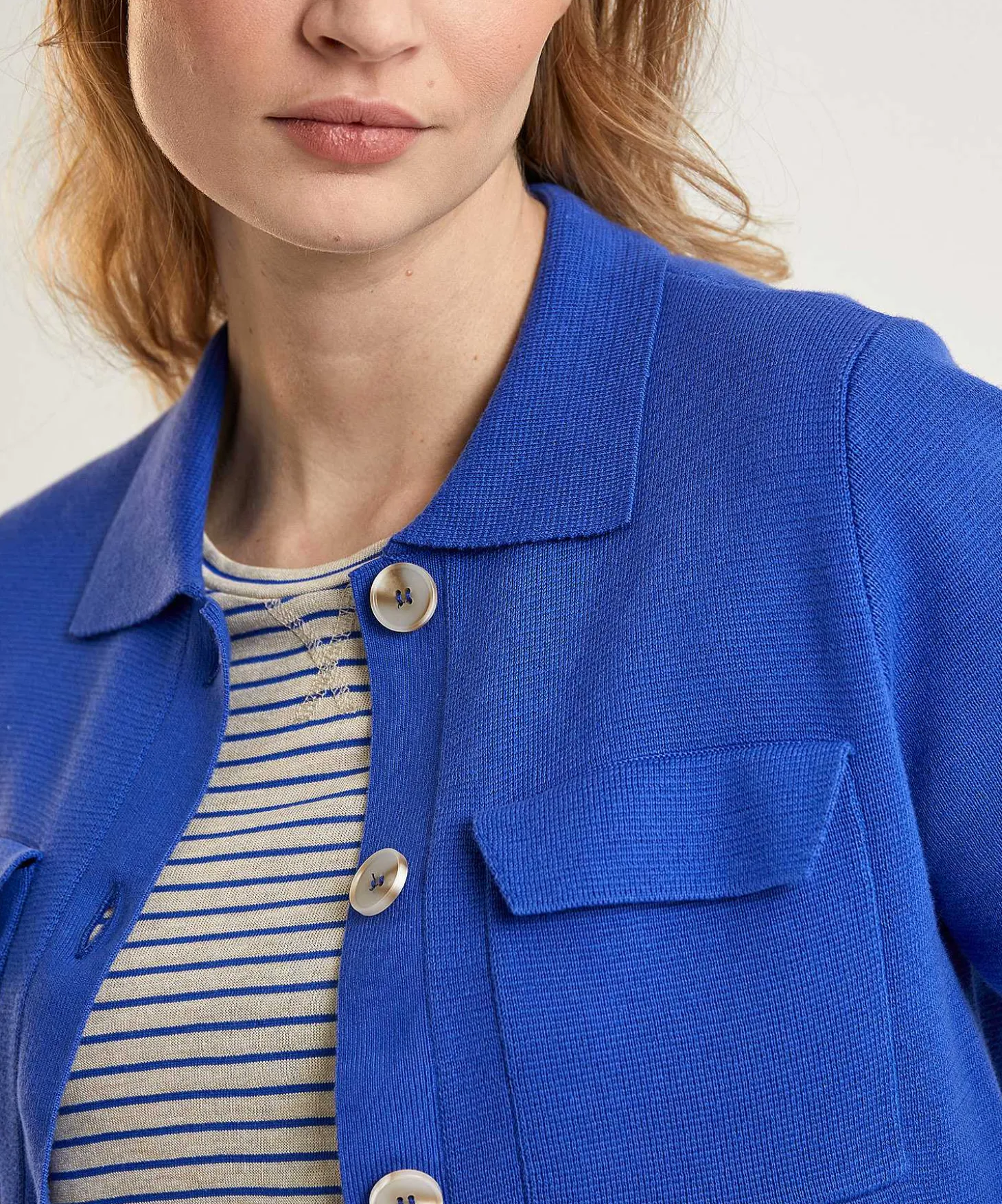 * Blazer Chaleco Corto Puntaknit