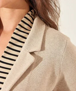* Blazer Chaleco Puntaknit Largo