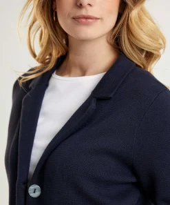 * Blazer Chaleco Puntaknit Largo