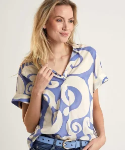 0039 Blusa De Gasa De Algodon Italia Derry Nuevo