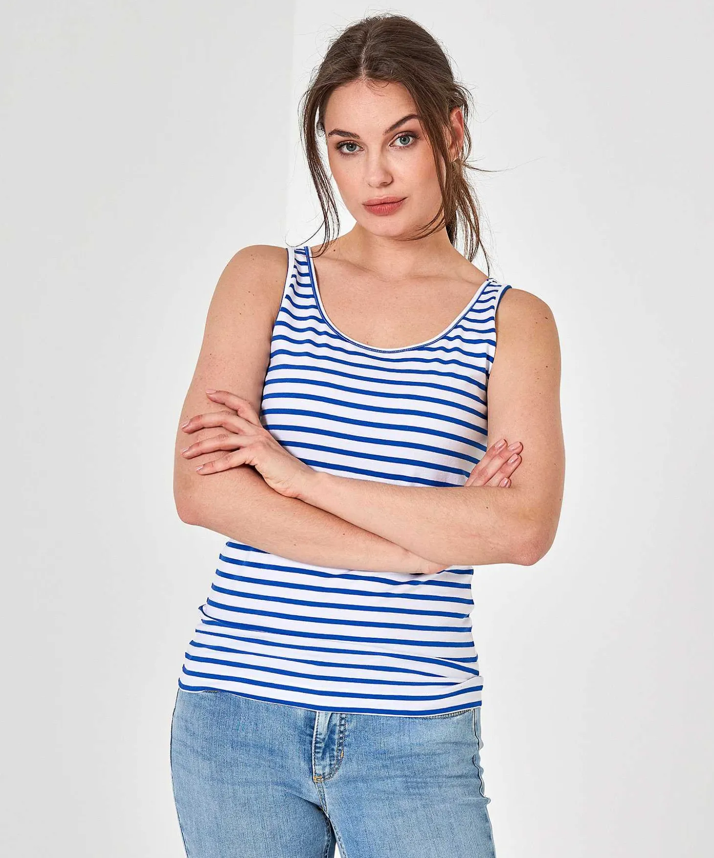 * Essentials Camiseta Sin Mangas Breton Stripe