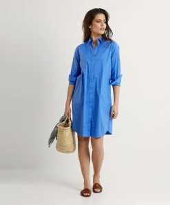 0039 Vestido Camisero Popelin Italia Gracia