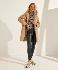 Abrigo Milestone Lana Con Capucha Luisa