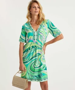 Ana Alcazar Vestido Cenido Multicolor