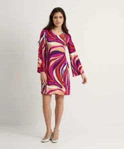 Ana Alcazar Vestido Slinky Estampado Fantasia