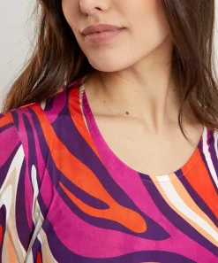 Ana Alcazar Vestido Slinky Estampado Fantasia