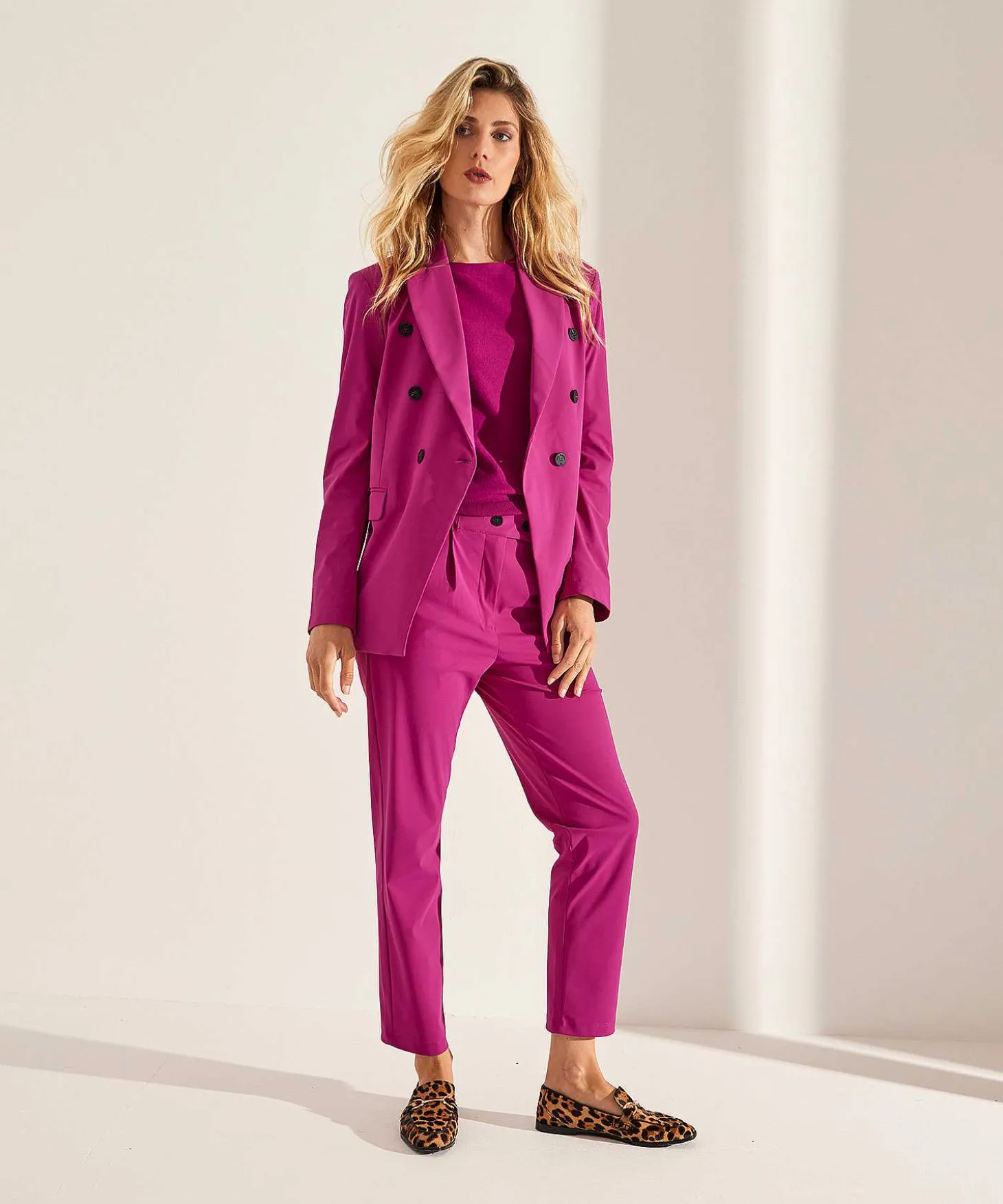 Blazer Extragrande De Tela De Viaje Jane Lushka Greet
