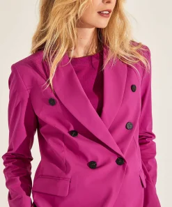 Blazer Extragrande De Tela De Viaje Jane Lushka Greet