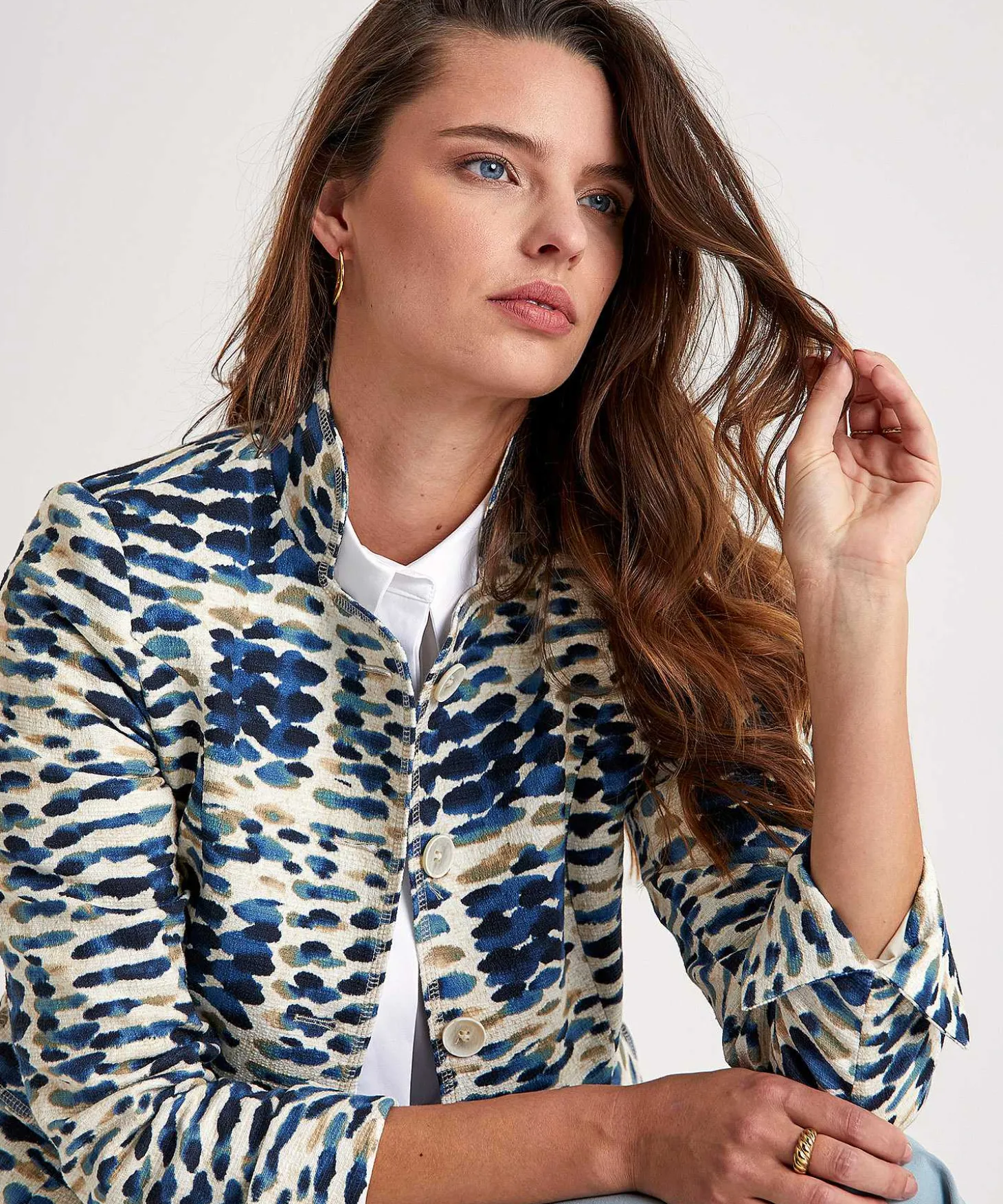 Blazer Giulia E Tu Con Estampado Integral