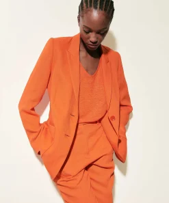 Blazer Luisa Cerano De Mezcla De Lino