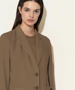 Blazer Luisa Cerano De Mezcla De Lino