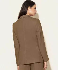 Blazer Luisa Cerano De Mezcla De Lino