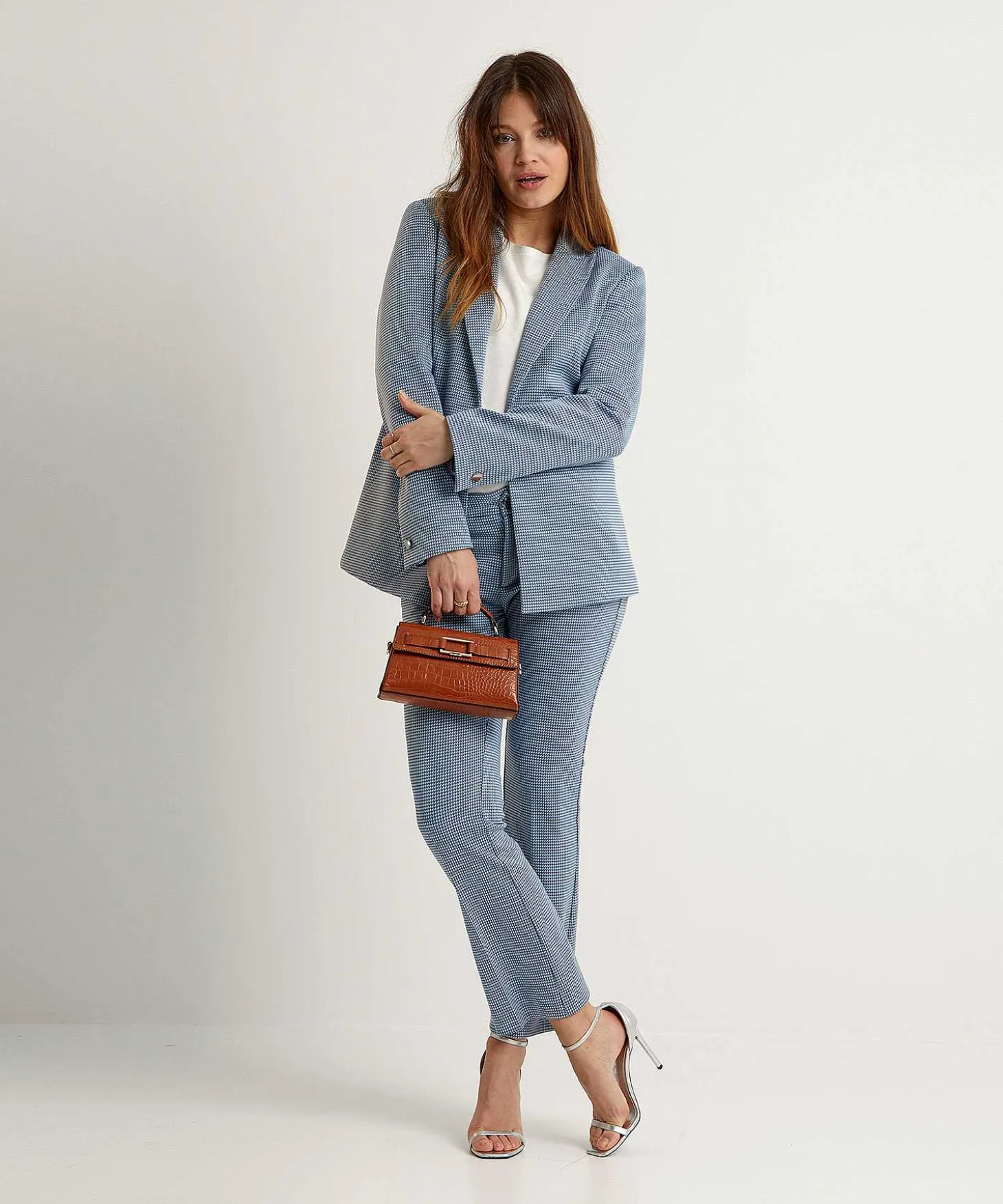 Blazer Minimalista De Jacquard De Liu Jo