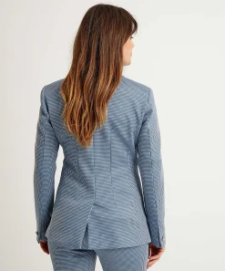 Blazer Minimalista De Jacquard De Liu Jo