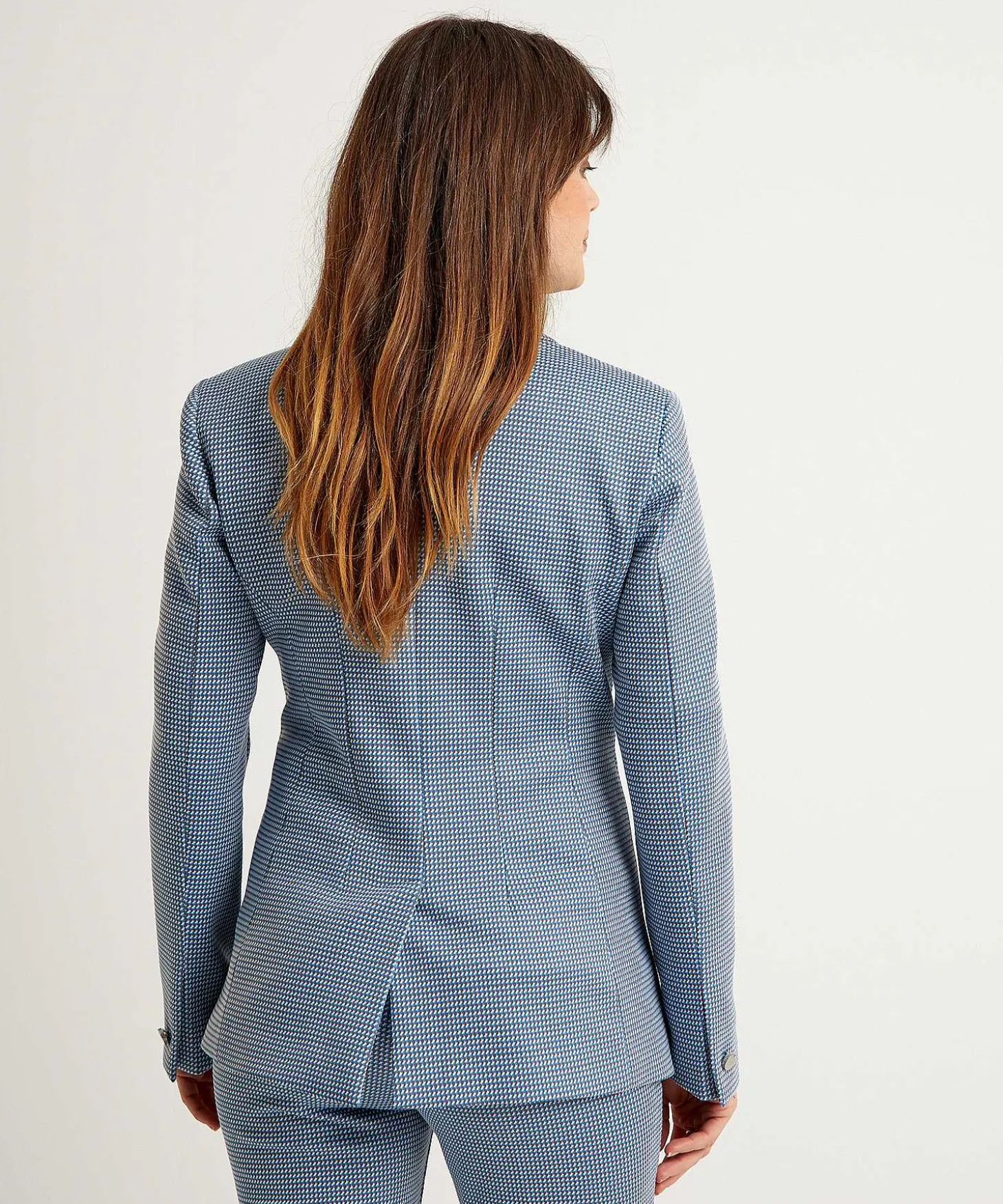 Blazer Minimalista De Jacquard De Liu Jo