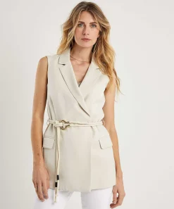 Blazer Sin Mangas Brillante De Liu Jo