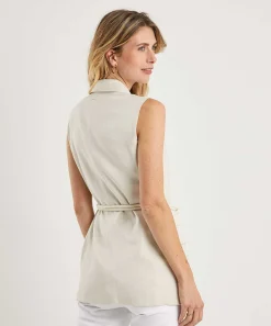 Blazer Sin Mangas Brillante De Liu Jo