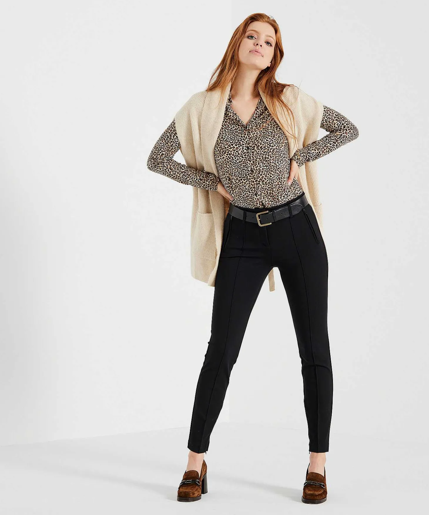 Blusa * De Punto Estampado Animal