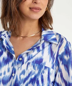 Blusa * De Voile De Algodon Ikat