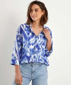 Blusa * De Voile De Algodon Ikat
