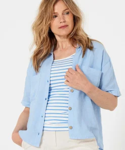 Blusa * Lino Manga Corta