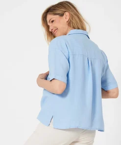 Blusa * Lino Manga Corta