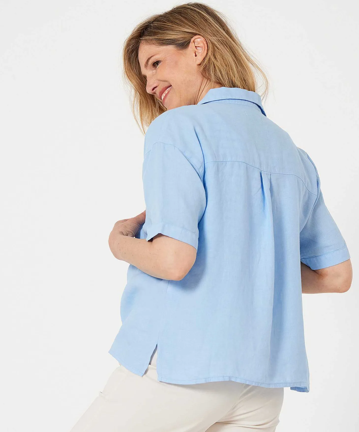 Blusa * Lino Manga Corta