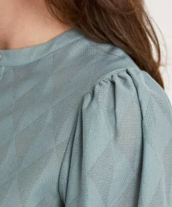 Blusa By-Bar Manga Abullonada Rikki Geo