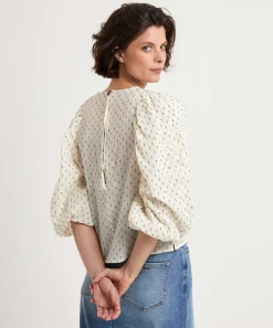 Blusa By-Bar Manga Abullonada Zazu