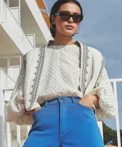 Blusa By-Bar Manga Abullonada Zazu