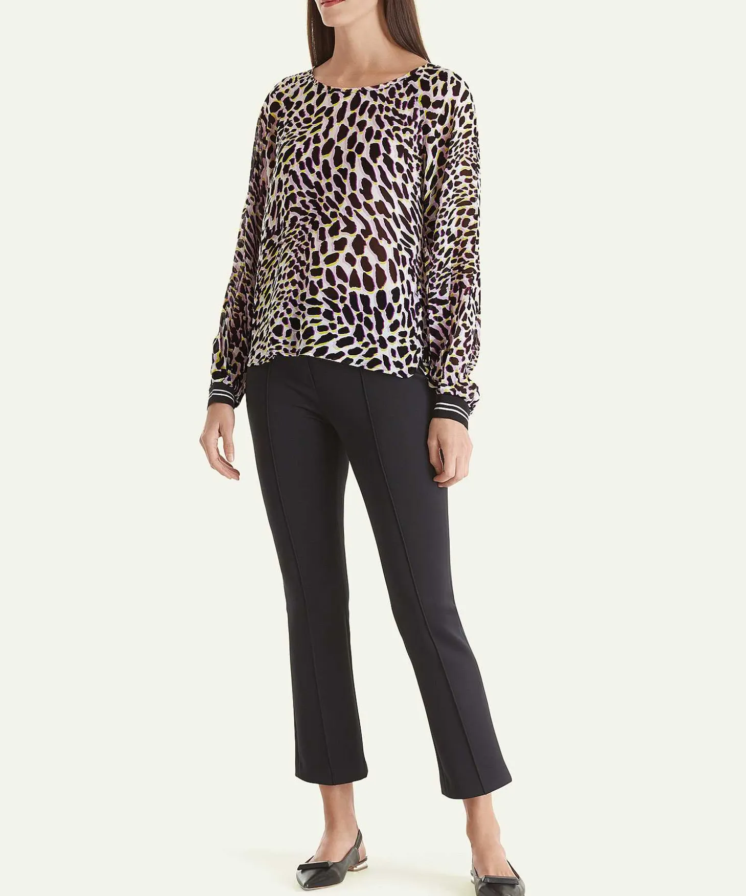 Blusa Con Estampado De Leopardo De Marc Cain