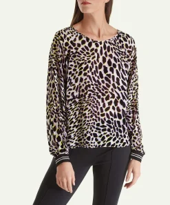 Blusa Con Estampado De Leopardo De Marc Cain