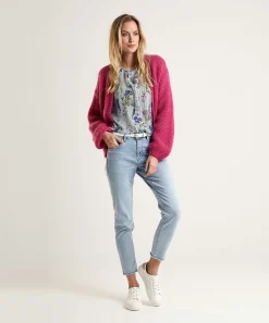 Blusa Con Estampado Floral Y Borde De Volante De Marc Cain