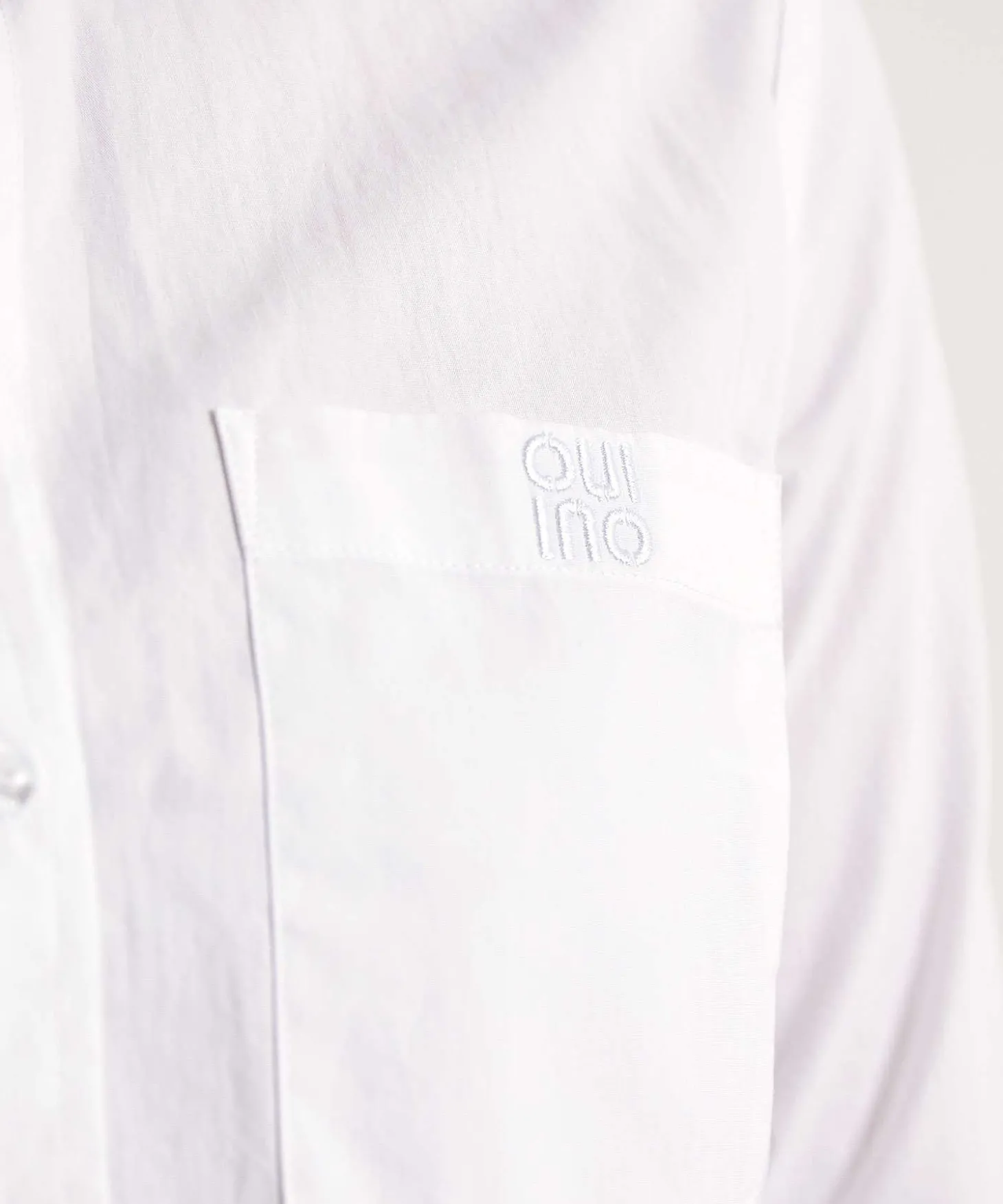 Blusa Corta De Popelina Oui