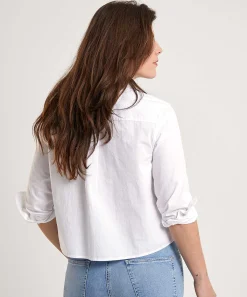 Blusa Corta De Popelina Oui