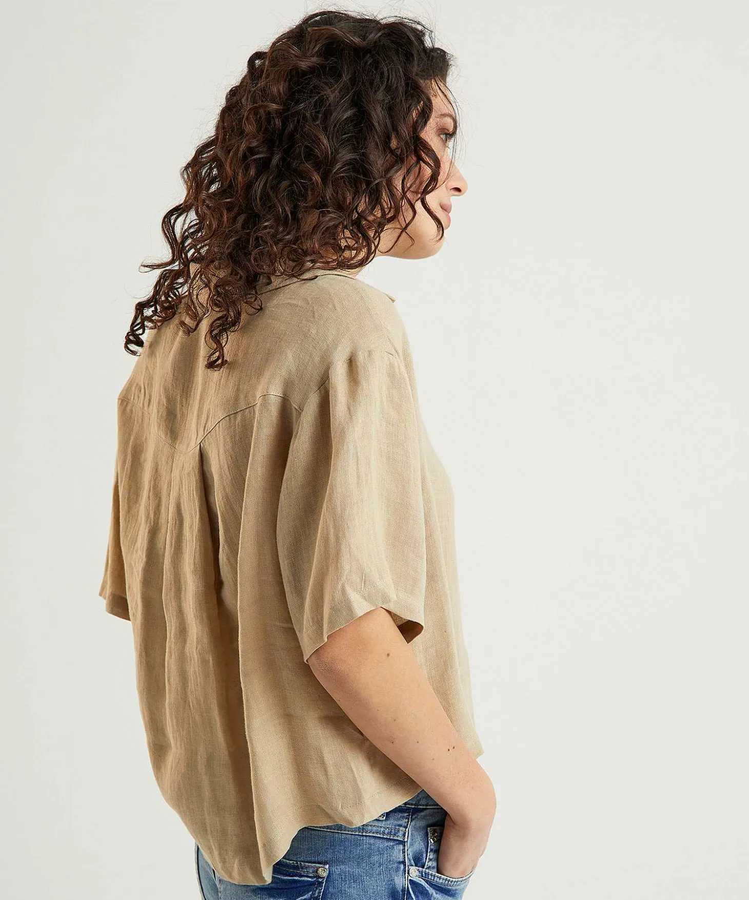Blusa De Lino By-Bar Cris