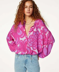 Blusa Fabienne Chapot Estampado Rosa Lexi