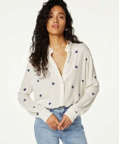 Blusa Fabienne Chapot Flores Lote Embro