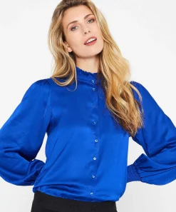 Blusa Giulia E Tu Bata De Saten