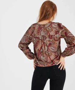 Blusa Giulia E Tu Estampado Paisley