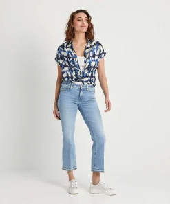 Blusa Giulia E Tu Estampado Descolorido