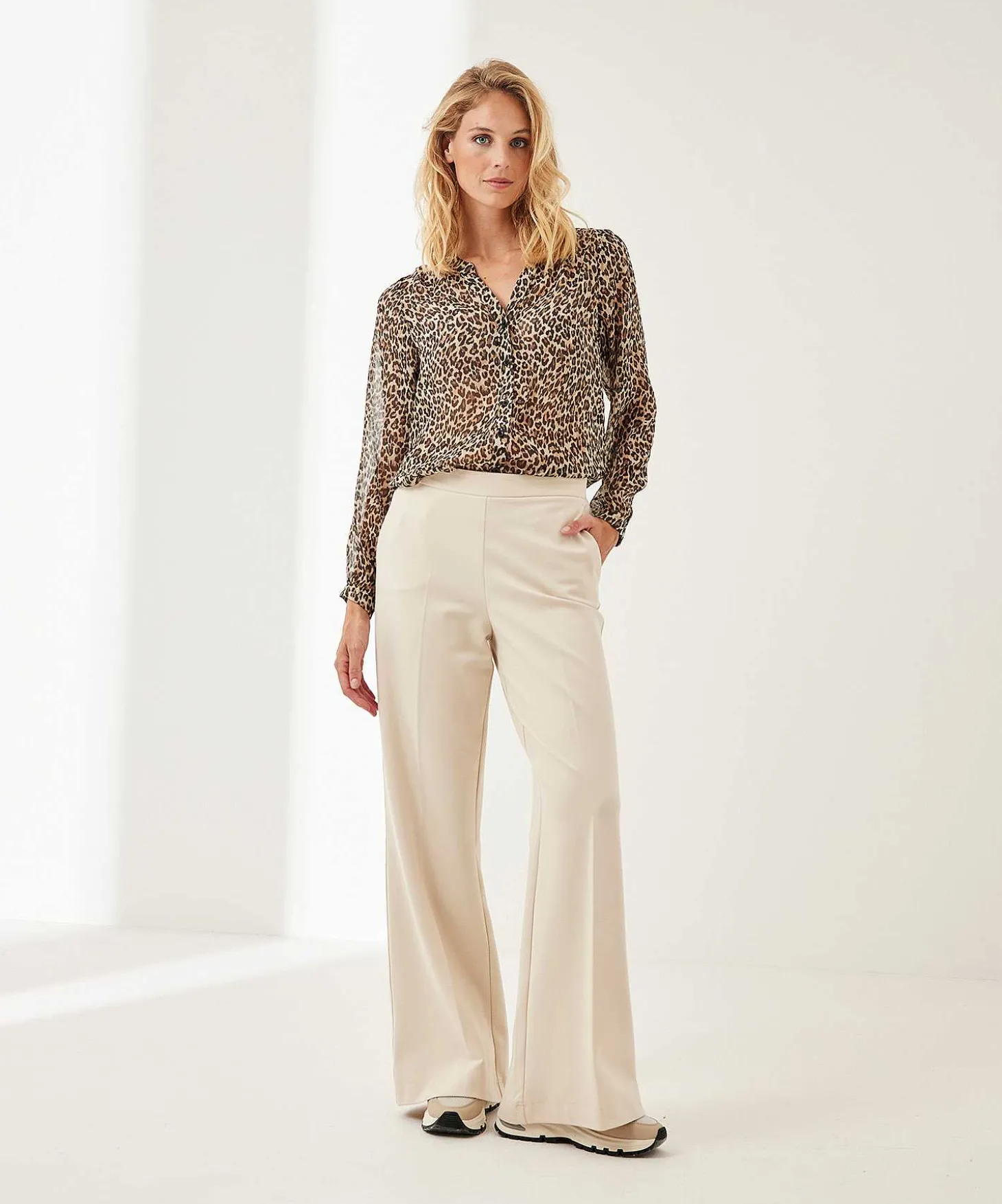 Blusa Giulia E Tu Voile Con Estampado Integral