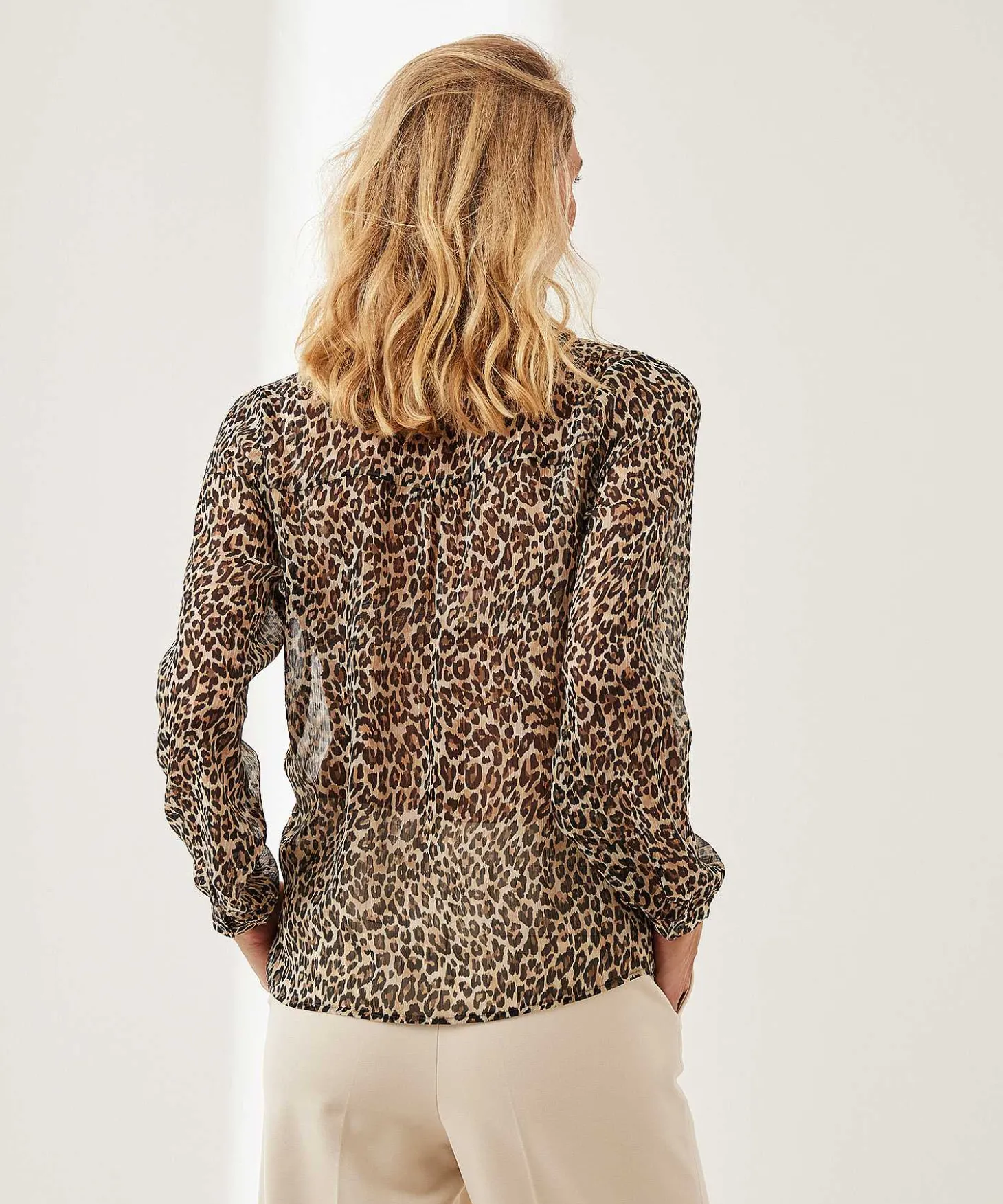 Blusa Giulia E Tu Voile Con Estampado Integral