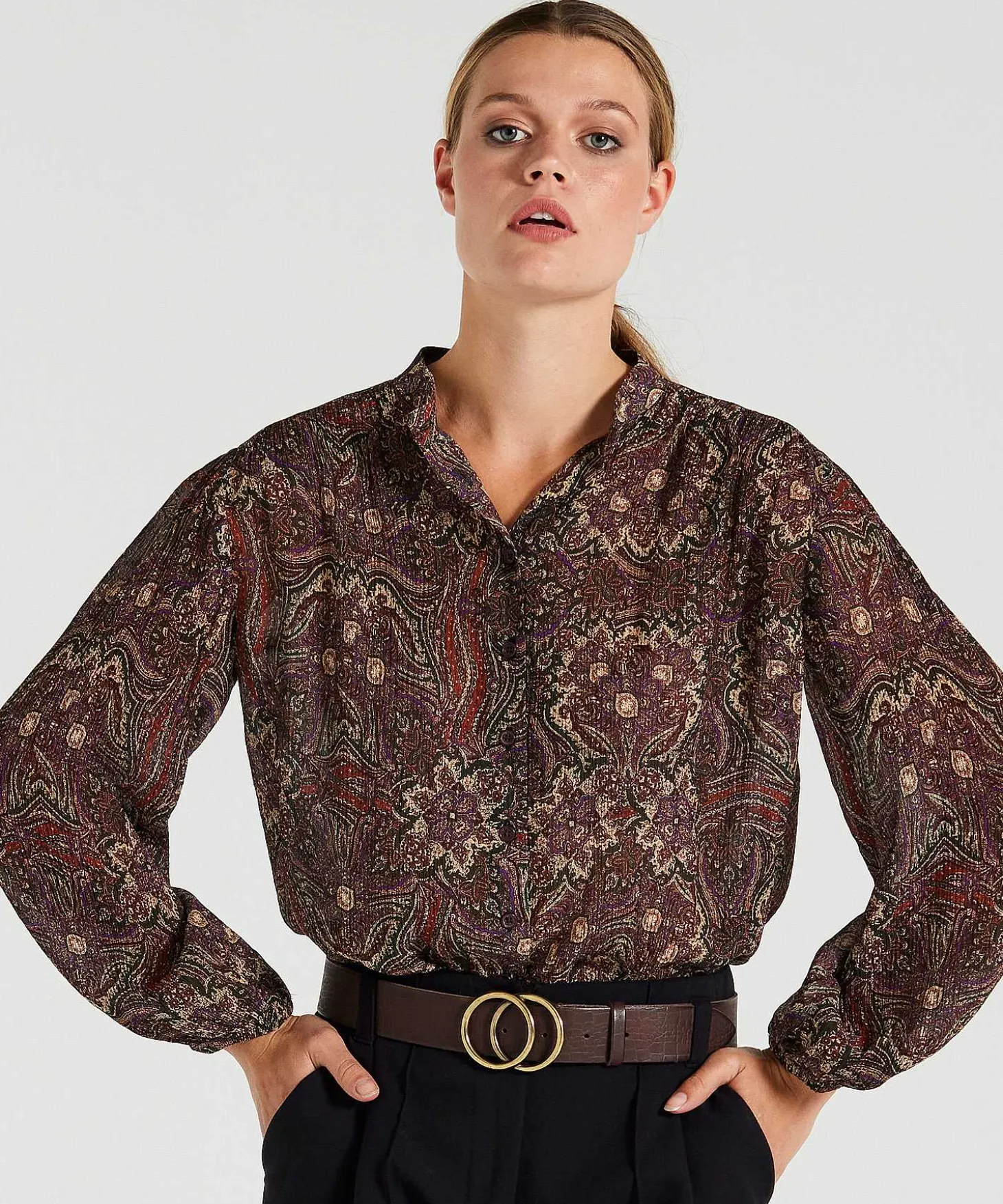 Blusa Jane Lushka Estampado Paisley Rony
