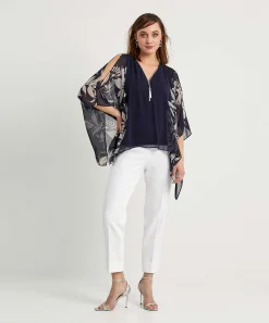 Blusa Joseph Ribkoff Mangas Voile