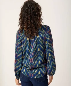 Blusa Kyra Con Motivo De Rayas Transparentes Danee