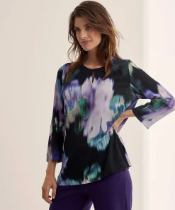 Blusa Kyra Estampado De Flores Descoloridas Wendy