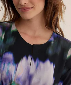 Blusa Kyra Estampado De Flores Descoloridas Wendy