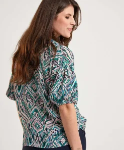 Blusa Kyra Estampado Ikat Titia