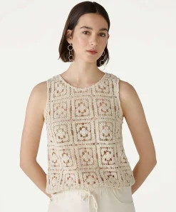 Blusa Sin Mangas De Ganchillo Oui